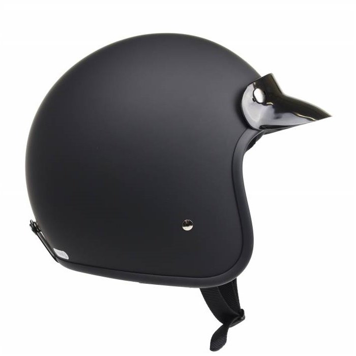 Redbike RB-710 retro jethelm mat zwart