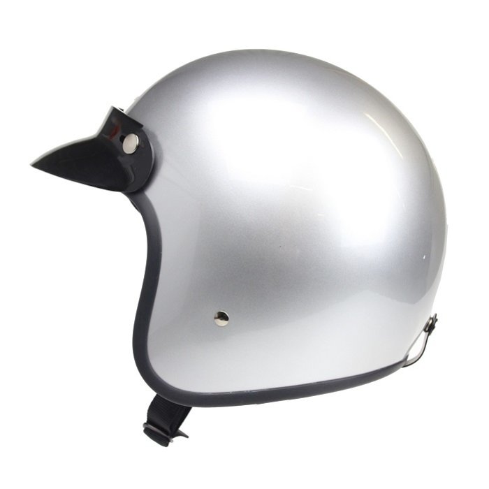 Redbike RB-710 retro open face helmet silver