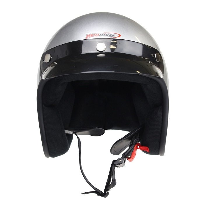 Redbike RB-710 retro open face helmet silver