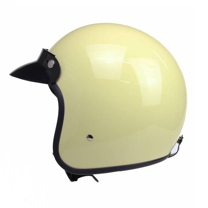 Redbike RB-710 Retro Jethelm Elfenbeinweiß - XS