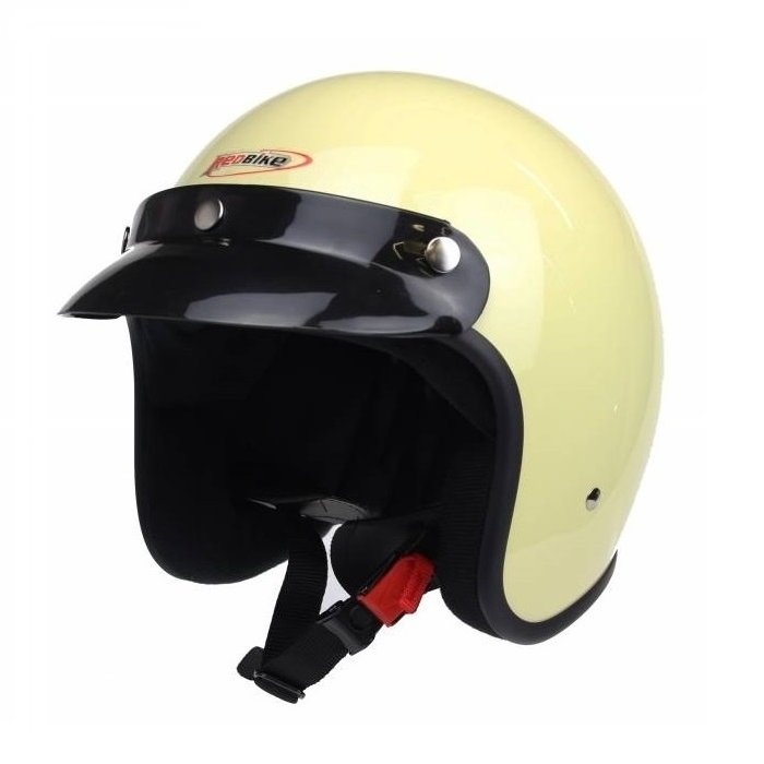 Redbike RB-710 Retro Jethelm Elfenbeinweiß - XS