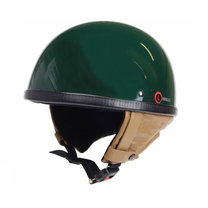 Redbike RB-500 klassischer Halbschalenhelm Race grün