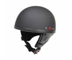 Redbike RB-500 klassischer Halbschalenhelm mattschwarz