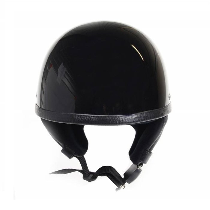 Redbike RB-500 klassischer Halbschalenhelm schwarz