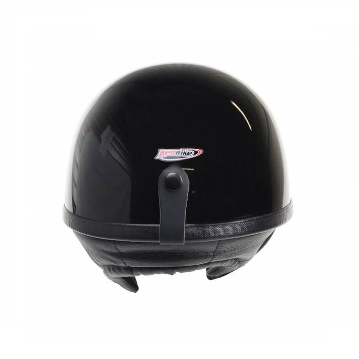 Redbike RB-500 klassischer Halbschalenhelm schwarz