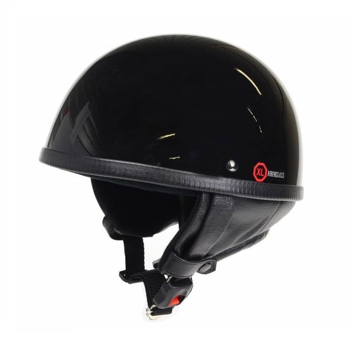 Redbike RB-500 klassischer Halbschalenhelm schwarz