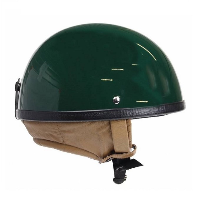 Redbike RB-500 klassischer Halbschalenhelm Race grün