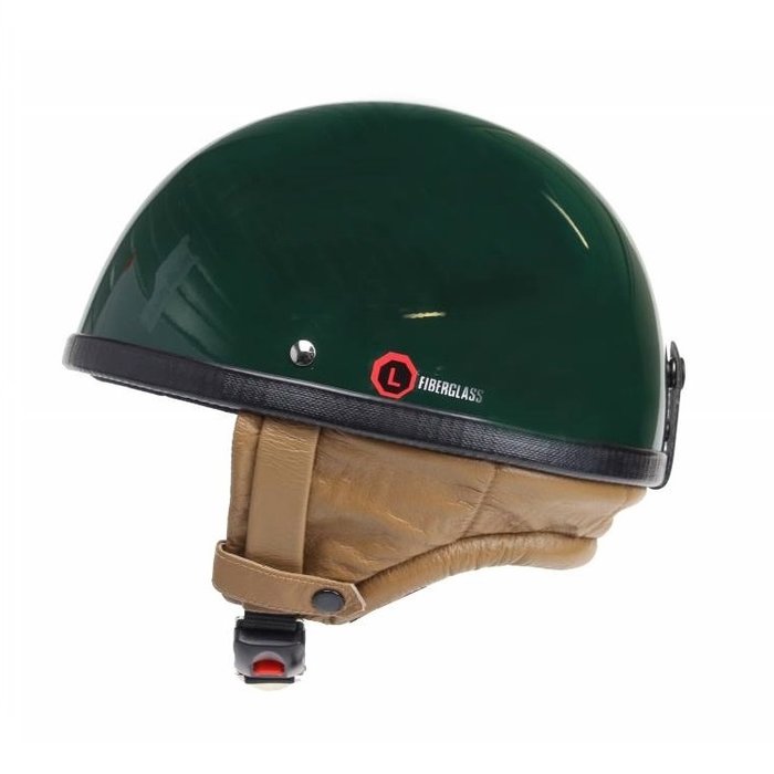 Redbike RB-500 klassischer Halbschalenhelm Race grün