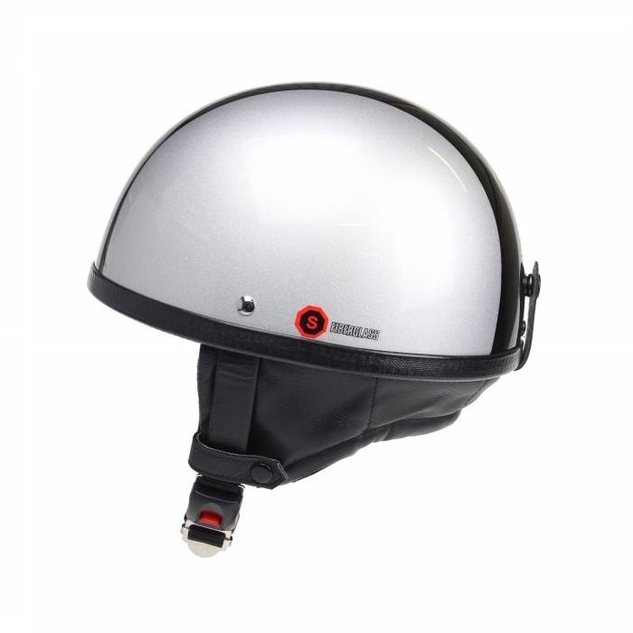 Redbike RB-500 classic half helmet silver-black