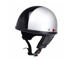 Redbike RB-500 Classic Halbschalenhelm silber-schwarz