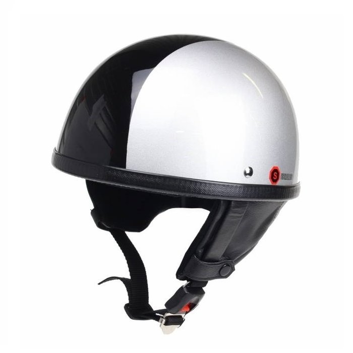 Redbike RB-500 classic half helmet silver-black