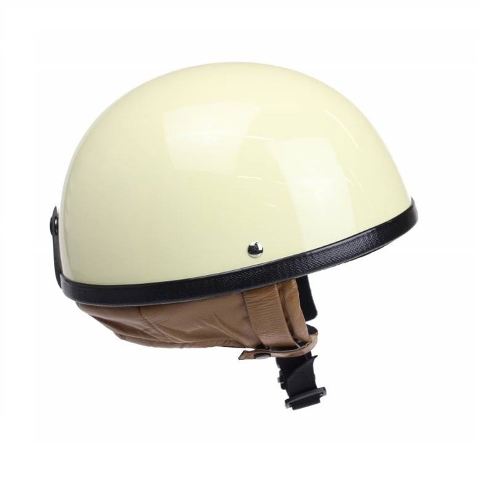 Redbike RB-500 klassischer Halbschalenhelm elfenbeinweiß