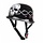 RK-304 Chopper Helm glänzend schwarz mit Totenkopf