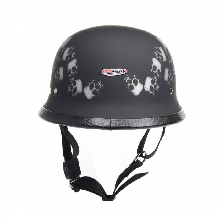 Redbike RK-305 Deutscher Helm mit Totenkopf