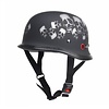 Redbike RK-305 german helmet matt black with skulls