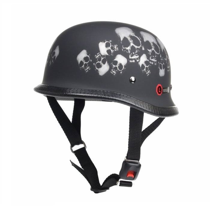 Redbike RK-305 Deutscher Helm mit Totenkopf