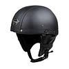 JYT black leather half helmet | size XL