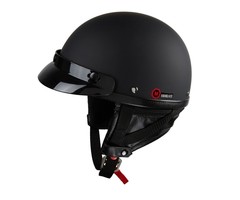 Redbike RB-520 Halbschalenhelm Mattschwarz