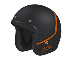 IXS HX 89 2.0 Jethelm matt Schwarz-Orange