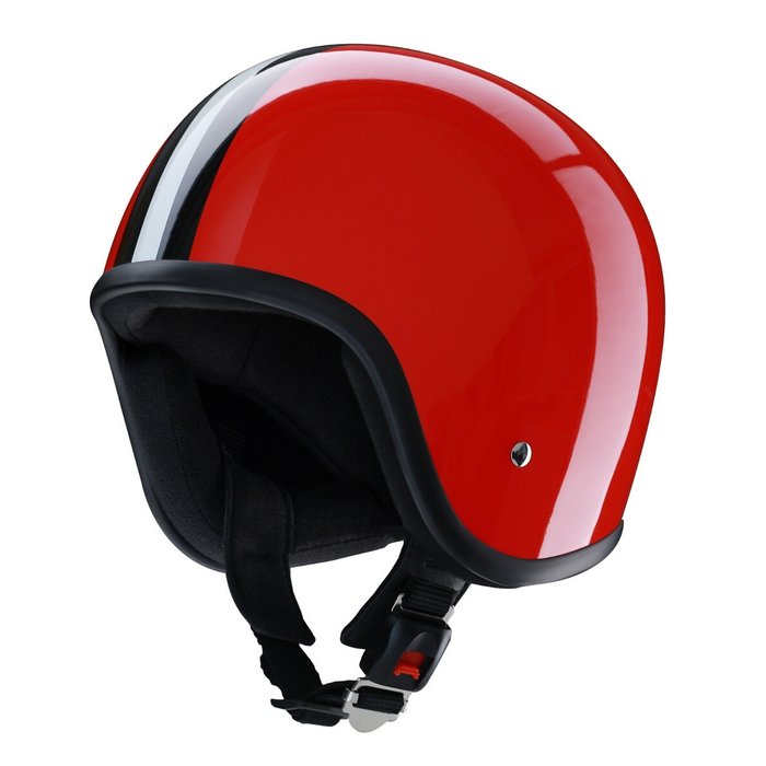 Redbike RB-680 jet helmet red