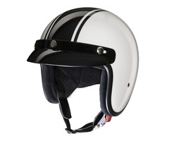 Redbike RB-675 jet helmet white-black
