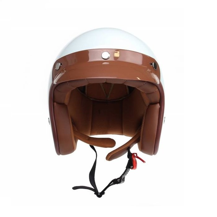 Redbike RB-767 retro jethelm wit