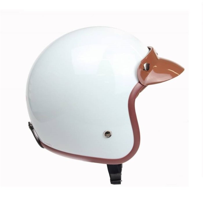 Redbike RB-767 retro jethelm wit