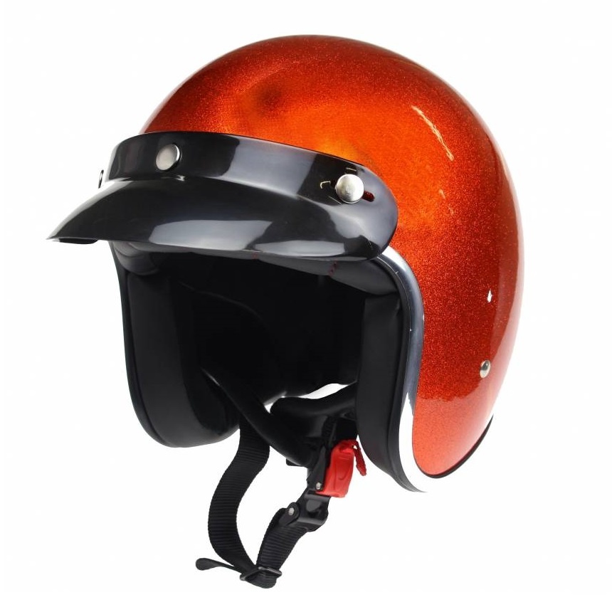 Redbike RB-765 retro jethelm metal flake orange | maat XS