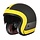 sprint record jet helmet matt yellow-black | Outlet size M