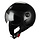 801 vespa helmet shiny black | size M