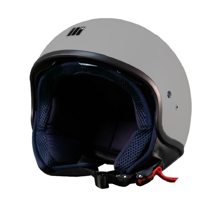 Motocubo wasp jet helmet with visor | shiny grey | ECE 22.05