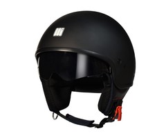 Motocubo wasp jet helmet with visor | matt black
