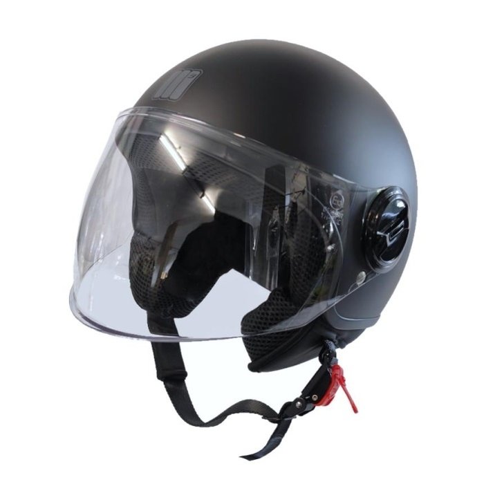 Motocubo bat jet helmet with external visor | matt black | ECE 22.05