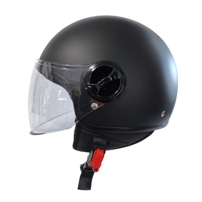 Motocubo bat jet helmet with external visor | matt black | ECE 22.05