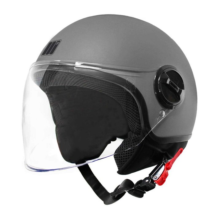 Motocubo bat jet helmet with external visor | matt grey | ECE 22.05