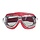 retro, chrome red leather motor goggles