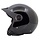 833 peak open face helmet gloss black