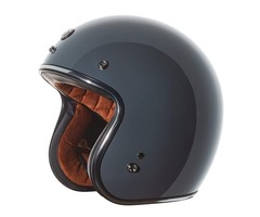 Torc T-50 retro open face helmet gloss grey