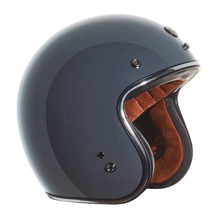 Torc T-50 Retro Jethelm glänzend Grau