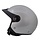 833 peak open face helmet silver