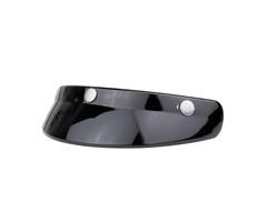 Helmet sun visor polished black