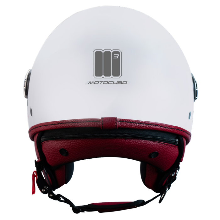 Motocubo fly evo jethelm met dubbel vizier | parel wit | ECE 22.05