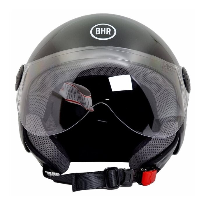 BHR 800 easy vespa helm glans zwart | maat XS