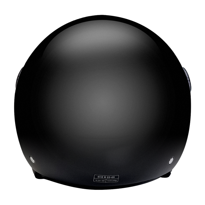 BHR 800 easy vespa helm glans zwart | maat XS