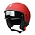 beetle jet helmet with visor | matt red | ECE 22.05