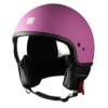 Motocubo beetle jet helmet with visor | matt pink