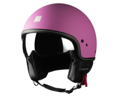 Motocubo Beetle Jethelm mit Visier | matt rosa