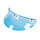 Helmet sun visor light blue