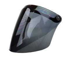 Flip-up smoke helmet visor