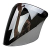Flip-up silver helmet visor